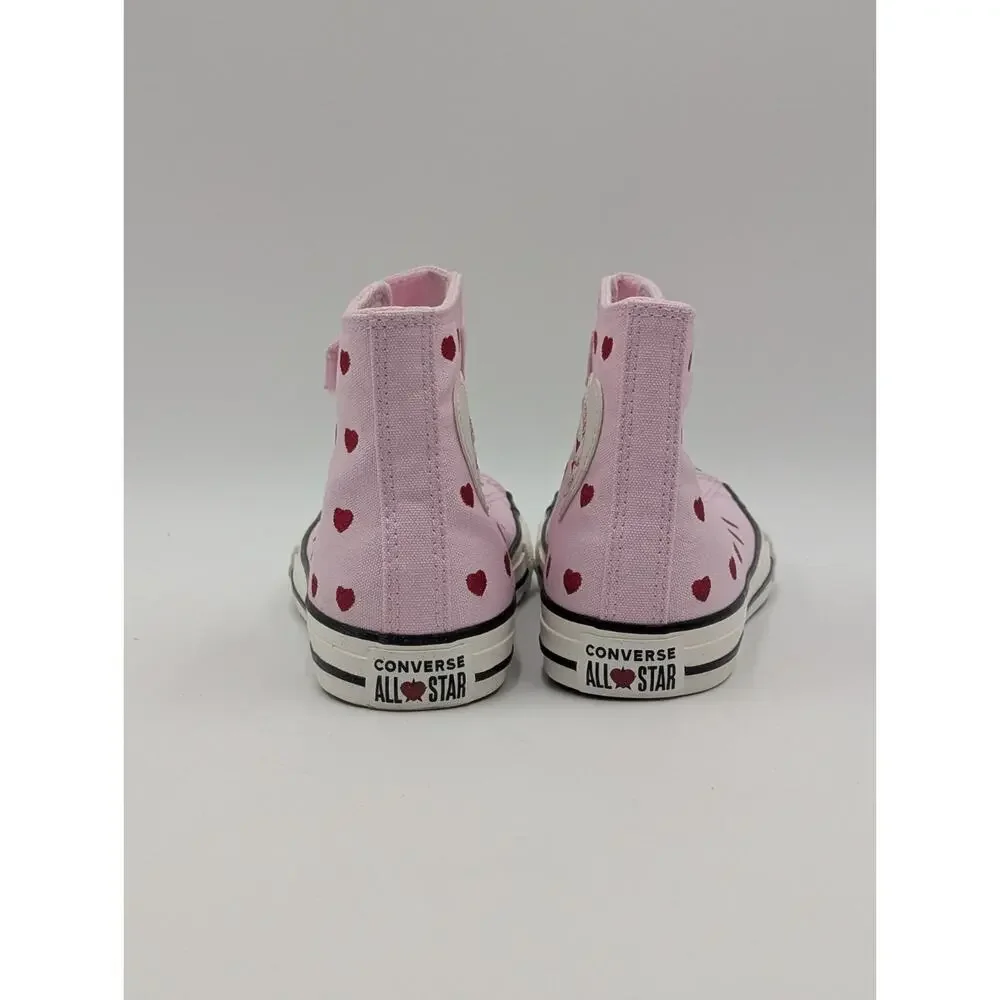Converse Girls Youth Size 12.5 Chuck Taylor All Star 1V High Top Pink Sneakers